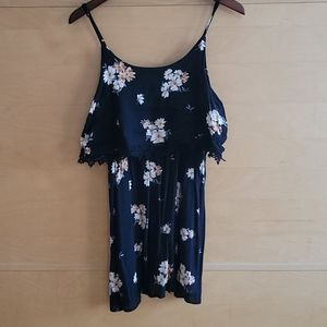 Black and Floral Dress
